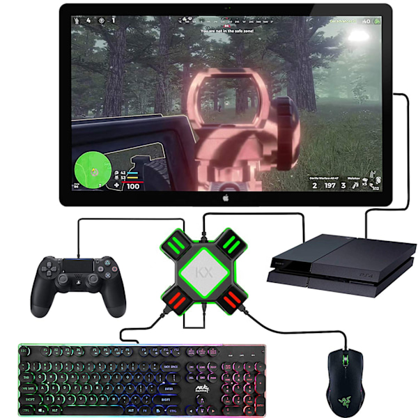 Adapter for mus og tastatur for Switch, Xbox One, PS3/4