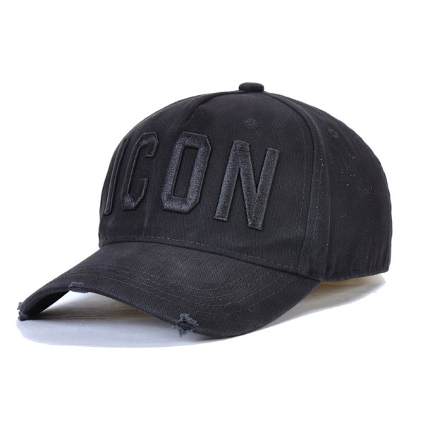 DSQ2 herre baseballkasket cap ICON bogstavhat Black