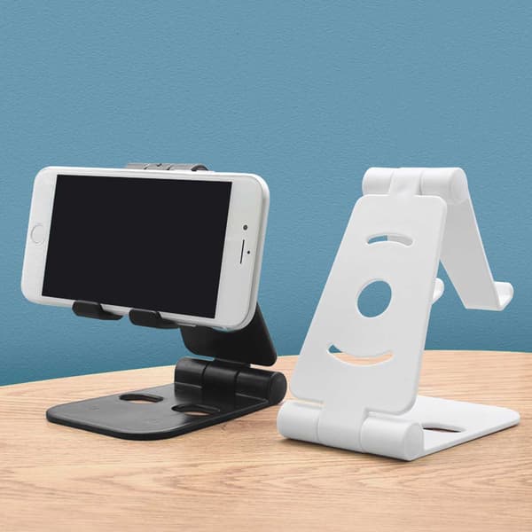 Foldbart Mobilholder - Holder til Mobil, iPad, Tablet Hvid Black