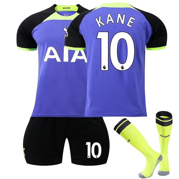 22-23 Tottenham Udebane Sæt #7 #9 Trøje Fodbolduniform til voksne børn 24 No.10Kane