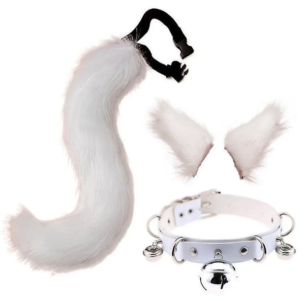 Kattöron Hårnålskostym Halloween Party Halsband Cosplay Set