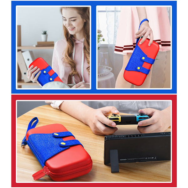 Väska kompatibel med Nintendo Switch/Switch OLED-modell, bärbar