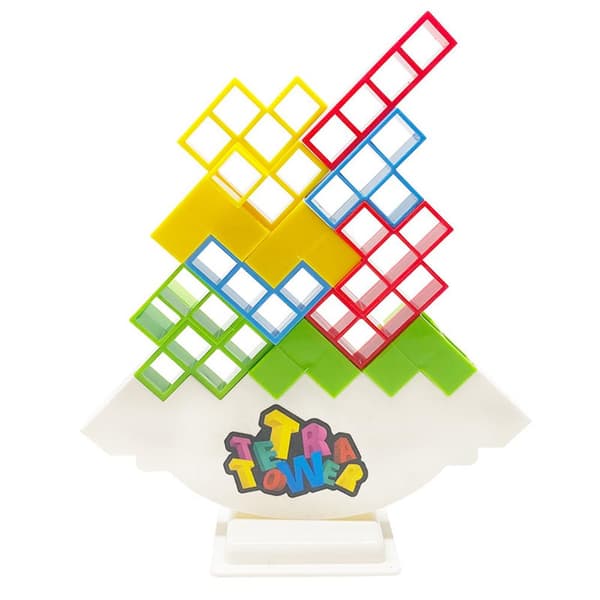 Tetra Tower Spil Legetøj Tetris Balance Spil Legetøj Stabling Blok Stac