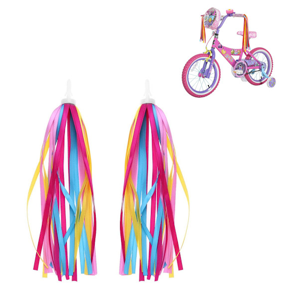 1 par Barn Cykel Tofs Band, Barn Scooter Styre Streamers Cykelgrepp Band Baby-Multicolor