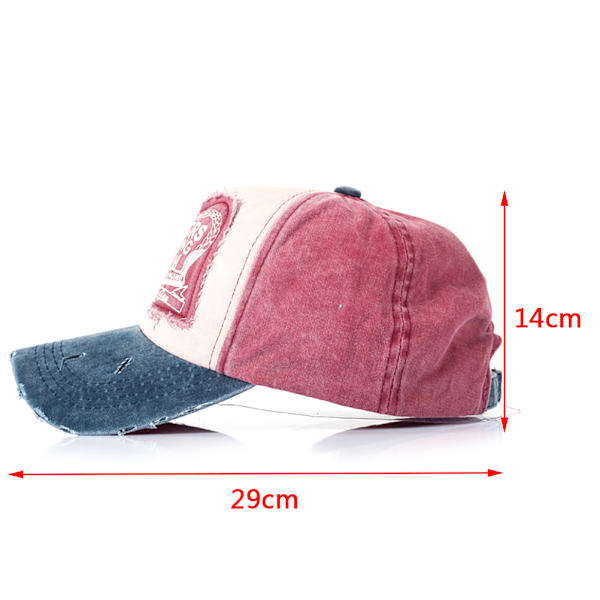 Unisex menn kvinner Cap Cap Vinrød