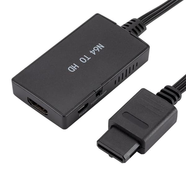 HDMI-sovitin N64 / Gamecube / SNES -konsoleille 720p/1080p-kytkimellä