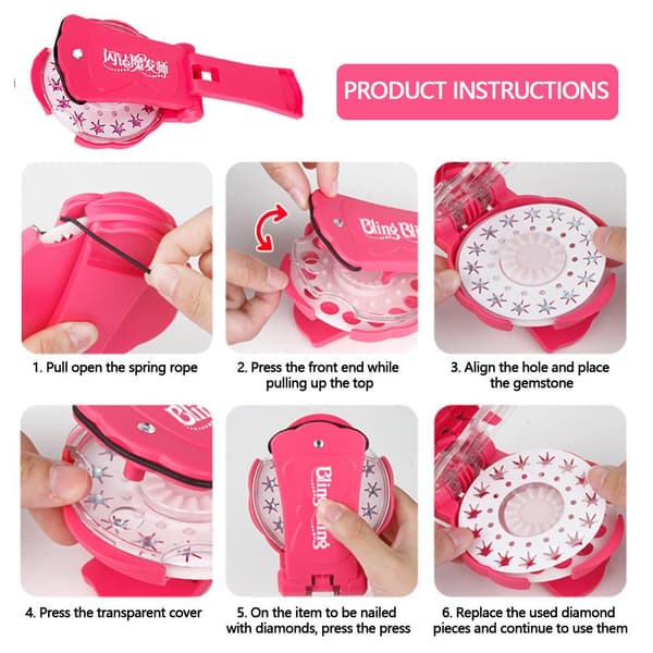 Bling Bling Ultimate Glam Kit - Fäst diamanter i håret