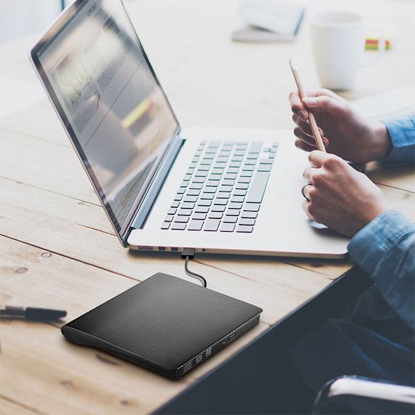 Extern DVD-enhet USB 3.0 CD DVD-RW-brännare för PC Laptop