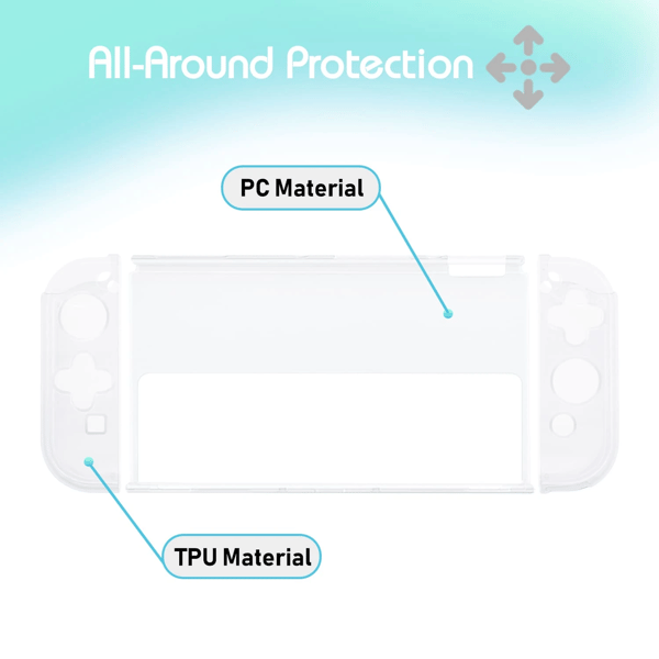 Nintendo Switch OLED-fodral Transparent