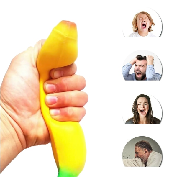 Stressbanan Squeeze Fidget Banan Klämbanan