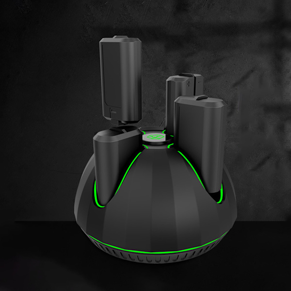 Kontrolenhed Ladestation med batteripakke, 4 i 1 hurtigladestativ + 4x 1100mAh batterier til XB