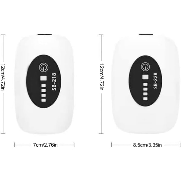 Akvarieluftpumpe Opladbar Bærbar Akvarieluftpumpe USB Luftningsbatteri Akvarium Bobler Enkelt eller Dobbelt Udløb til Akvarium, Fiske, Fisk
