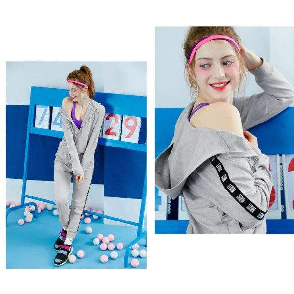 12x Färgglada Sport Svettbands Hårband Fitness Jogging Tennis Löpning Pannband Svettbands