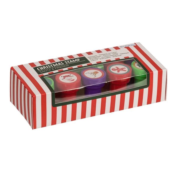 10-dele - Mini Stempelsæt Jul - Tegn & Mal - Julemotiver