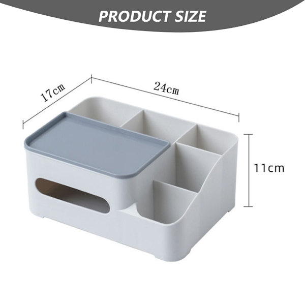 Rektangulær Servietboks Cover Holder med opbevaring, House Tissue Style 2