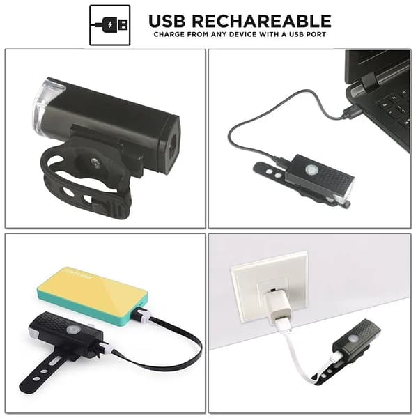 Sykkellys USB LED Oppladbar