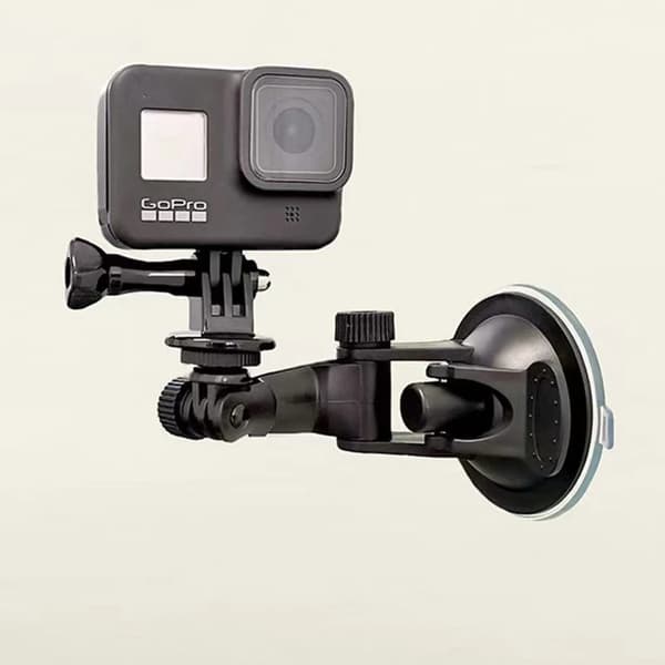 Bil Sugekop Vinduesholder til Go Pro Insta360 DJI OSMO Action Kamera