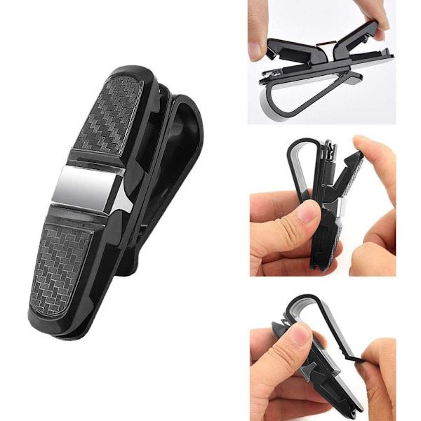 Brilleholder Bilbrilleoppbevaring 2-pakning solbrilleholder