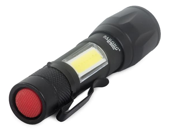 Militær Aluminium Lommelygte med CREE XP-E LED og Zoom