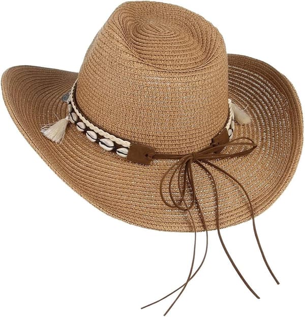 Olki Cowboy-hattu naisille visiiri rantahattu