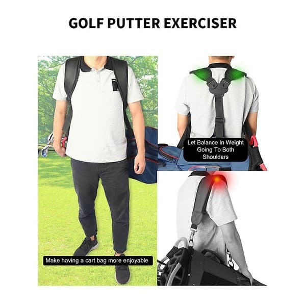 Golfbagstropp, erstatningsstropper for golfbagryggsekk, justerbar komfortabel golfbærebag S LGL