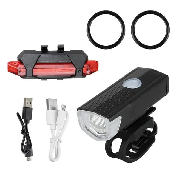 Polkupyörän valo USB LED Ladattava