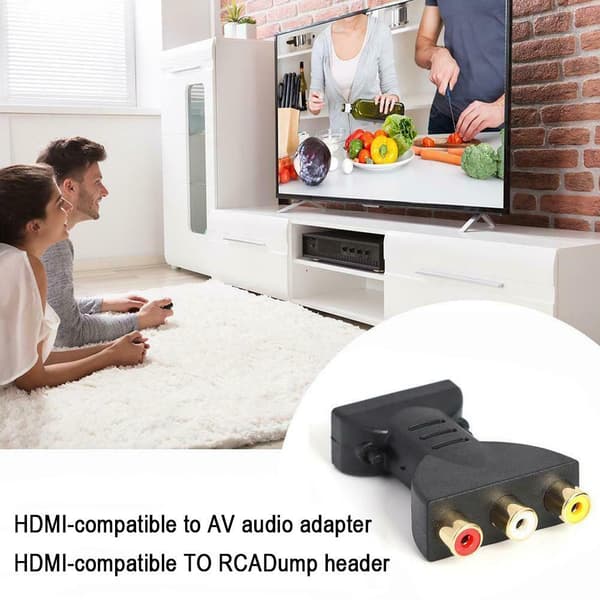 HDMI-kompatibel han til 3 RCA hun komposit AV-videolyd til T