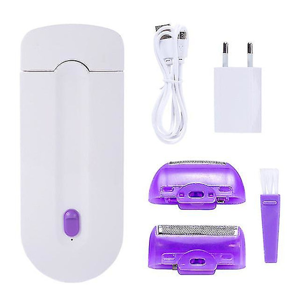 Professionelt smertefrit hårfjerningssæt Laser Touch Epilator USB Genopladelig Krop Ansigt Ben Hånd Barbermaskine