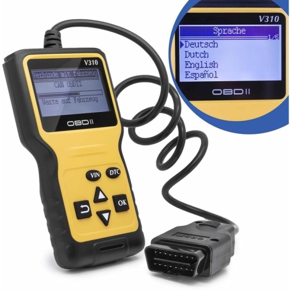 Universal OBD II Diagnostic Device Bilskanner Bilfelkodsläsare