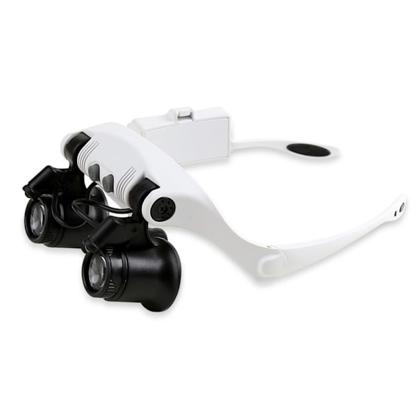 Lupebriller x25 med LED
