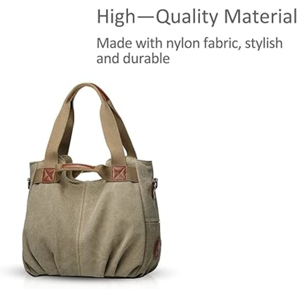Dam Canvas Handväska Crossbody Väska Dam Axelväska