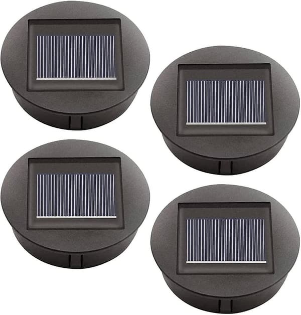 4 delar utbytes solcellslampor med LED-lampor, byte av solpanellampor, LED-lock