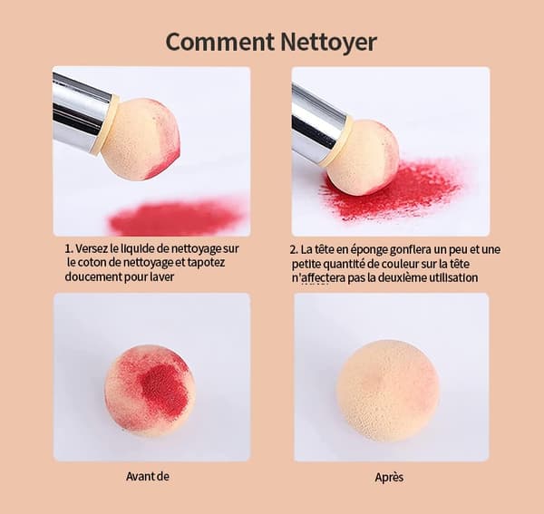 Neglekunst Svampbørste, Dobbelthodet Svamp Neglebørste Gradient Nai