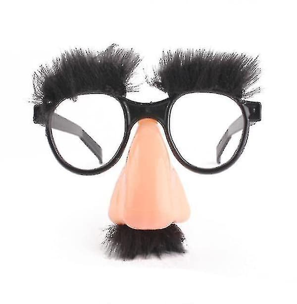 Roliga näsglasögon med mustasch förklädnad, festpresent, Halloween