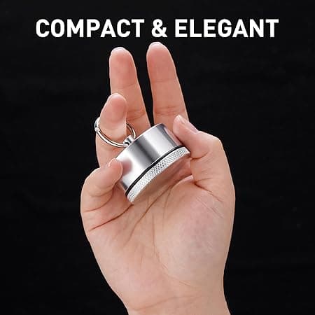 Mini Aluminum Jewelry Box for Travel with Easy Open Latch, Compact