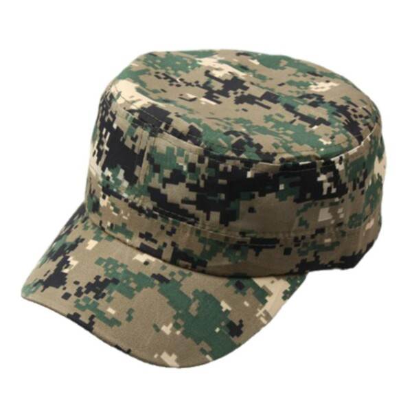 Militærkasket Army Kasket Camouflage Flad Hærekasket Pixel Multifarvet
