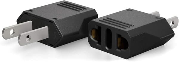 6-pack reseadapter från Europa till USA