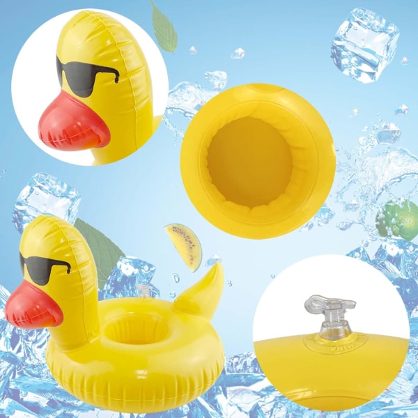 Sommar Pool Födelsedagsfest Uppblåsbar Mugghållare (2-pack)