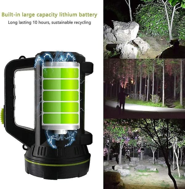 USB Ladattava Erittäin Tehokas LED-taskulamppu 135000 Lumenia