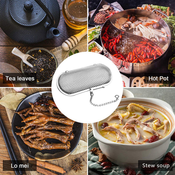 Teinfuser i rustfritt stål, løs teinfuser, tekanne, tesil