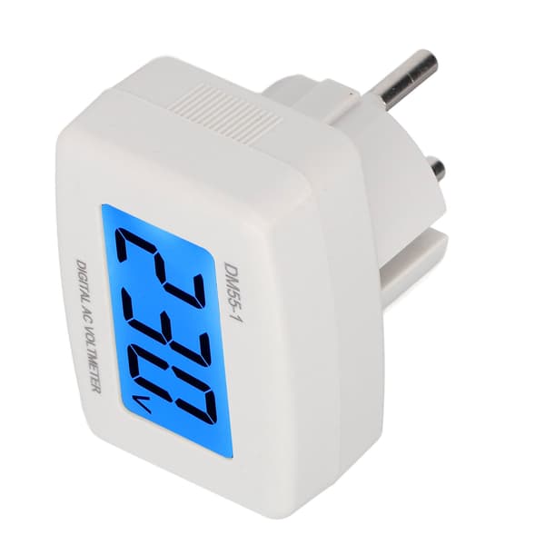 DM55‑1 Digital Voltmeter Letlæselig LCD Digital Spændingsmåler til Hjemmet 100‑300V