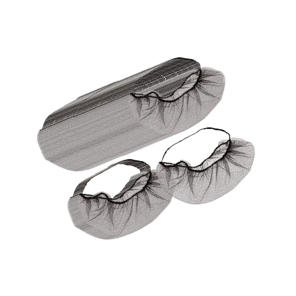 100 st Skäggnät Skyddande skäggskydd Black elastic