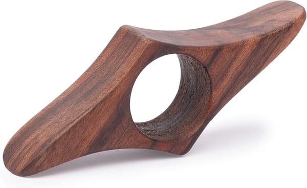 Boksideholder - (Medium - 22mm) Naturlig Valnøtt Tommel, Håndlaget