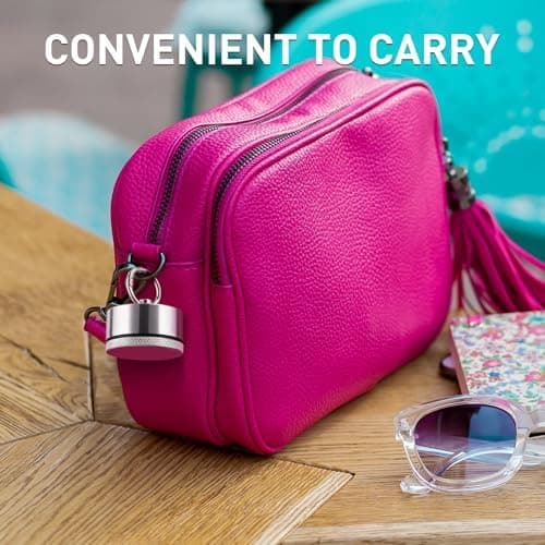 Mini Aluminum Jewelry Box for Travel with Easy Open Latch, Compact