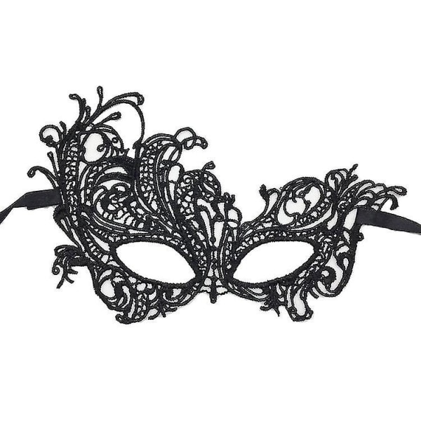 Svart maskerade maske øye sexy blondeballfestmasker for karneval halloween halvt ansikt fancy kjoler kostymerekvisitter DIY-dekor Style15 Ball Mask