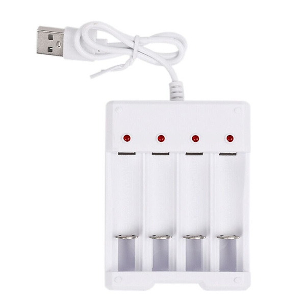 AA / AAA Batterilader Ladeverktøy USB Batterilader