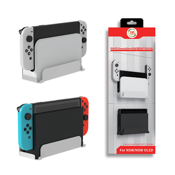 Veggfeste for spillkonsoll, holder for Nintendo Switch/OLED
