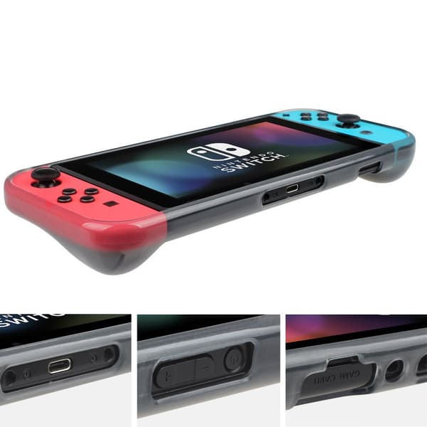 Støddæmpende Holdbart TPU Skal til Nintendo Switch Genomskinlig