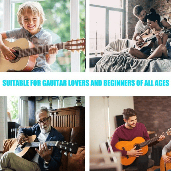 Gitarstrenger 2 x 6 stk med 4 fingerbeskyttere