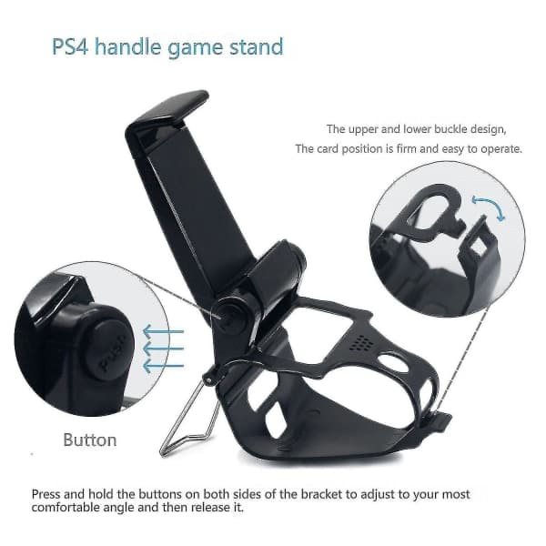 PS4-ohjaimen matkapuhelinpidike, universaali pelitukikehys